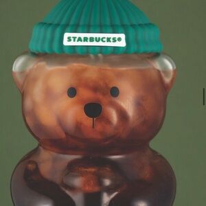 Starbucks Brown Bear Tumbler with Teal Lid